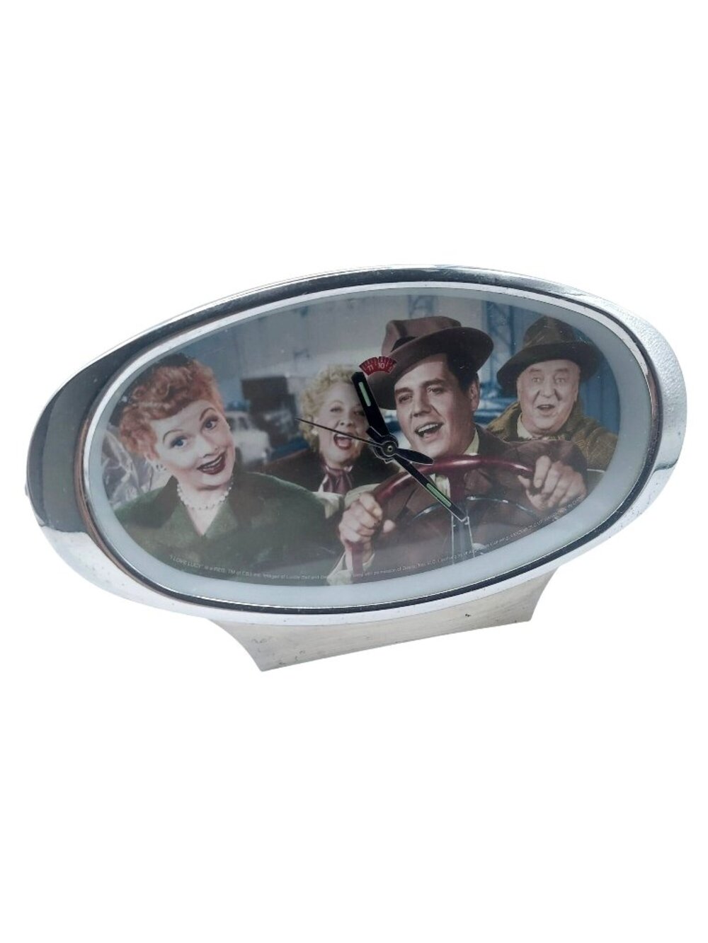 I Love Lucy Alarm Clock Oval Wind Up Tabletop California Here We Come Episode
